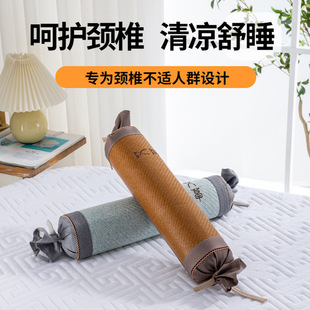 Cervical Pillow Summer Cylindrical Buckwheat Pillow Relieving Fatigue Sleep Aid Candy Cool Pillow wormwood tea Neck Pillow