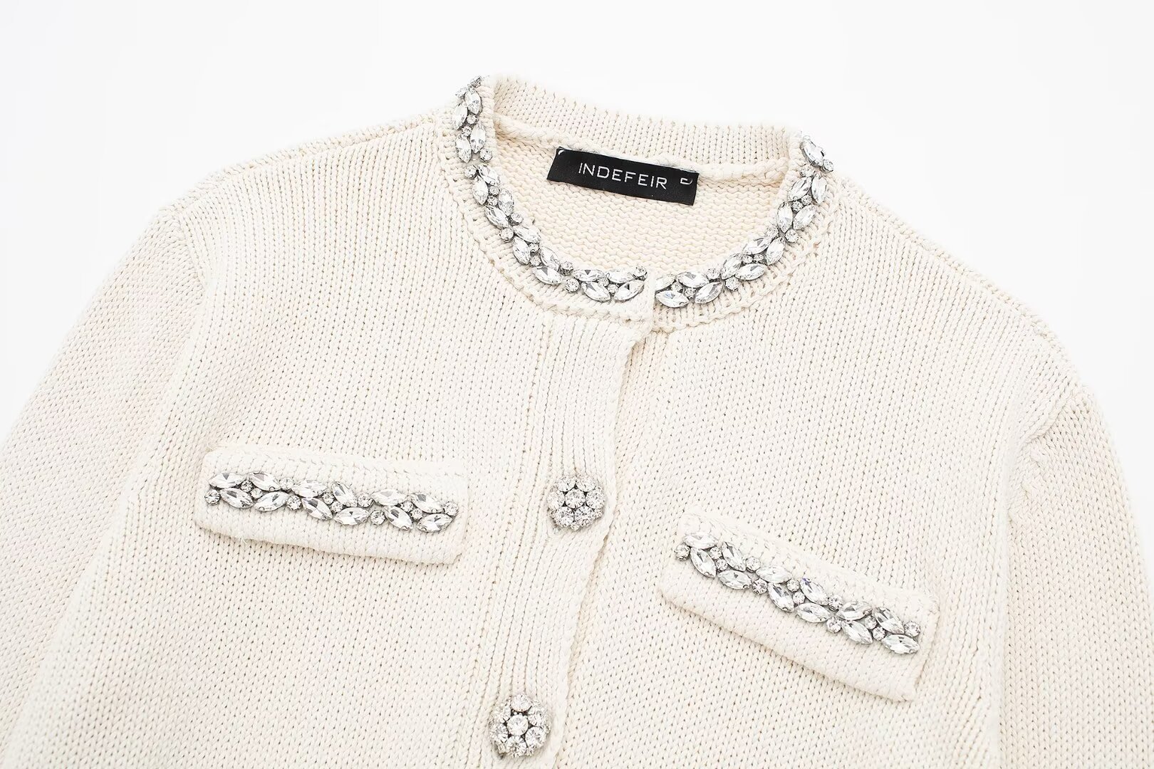 Frauen kleidung sommer neue schmuck eingelegten flache nadel jacke_voghion.com