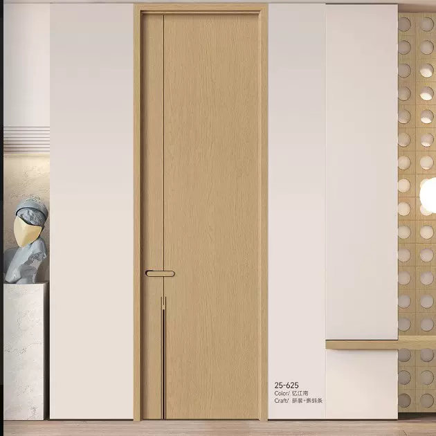 2025年新款卧室室内门多层房间改造碳晶实木门入户平开套装实木门