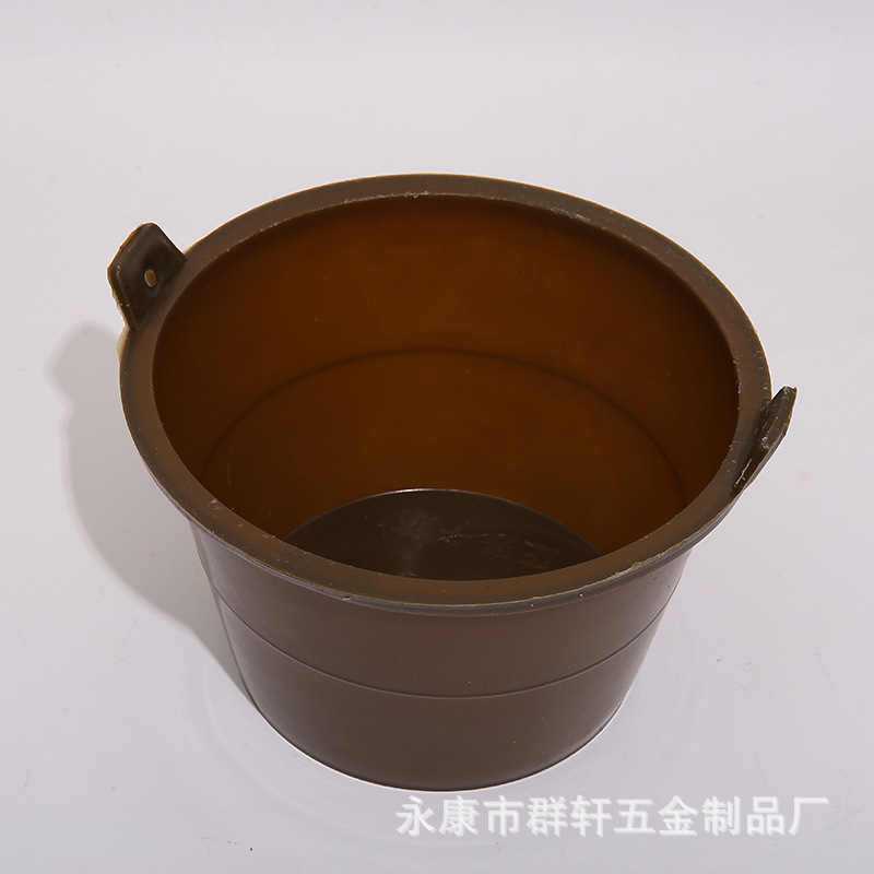 厂家供应新款大号牛筋塑料褐色泥桶建筑泥桶灰桶水泥浆桶加厚耐用