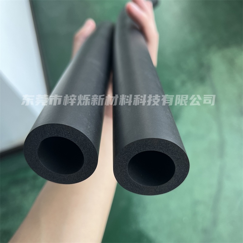 海绵套防滑NBR橡塑手把套 黑色光面运动器材手柄护套发泡管