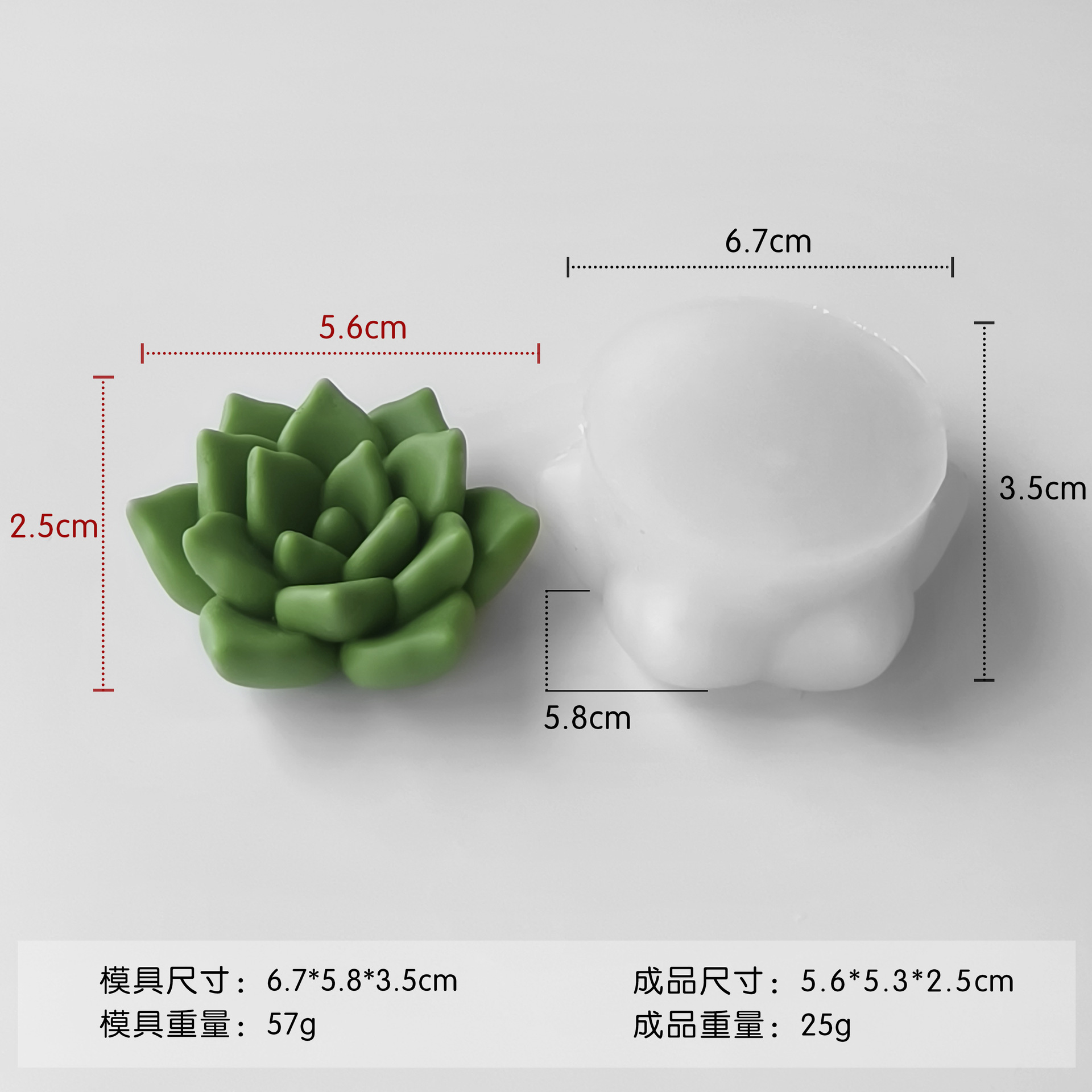 Molde de silicona de aromaterapia de cactus, taza hecha a mano, molde de vela suculente de cactus, adornos de resina de epoxi de bricolaje
