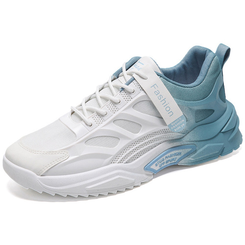 Dad's shoes for men  spring new gradient running sneakers trendy casual shoes students breathable shoes for men