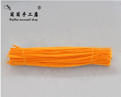 Colorido Raíz de lana Twist stick tira de lana accesorios de arcilla jardín de infantes DIY material hecho a mano limpiador de tuberías