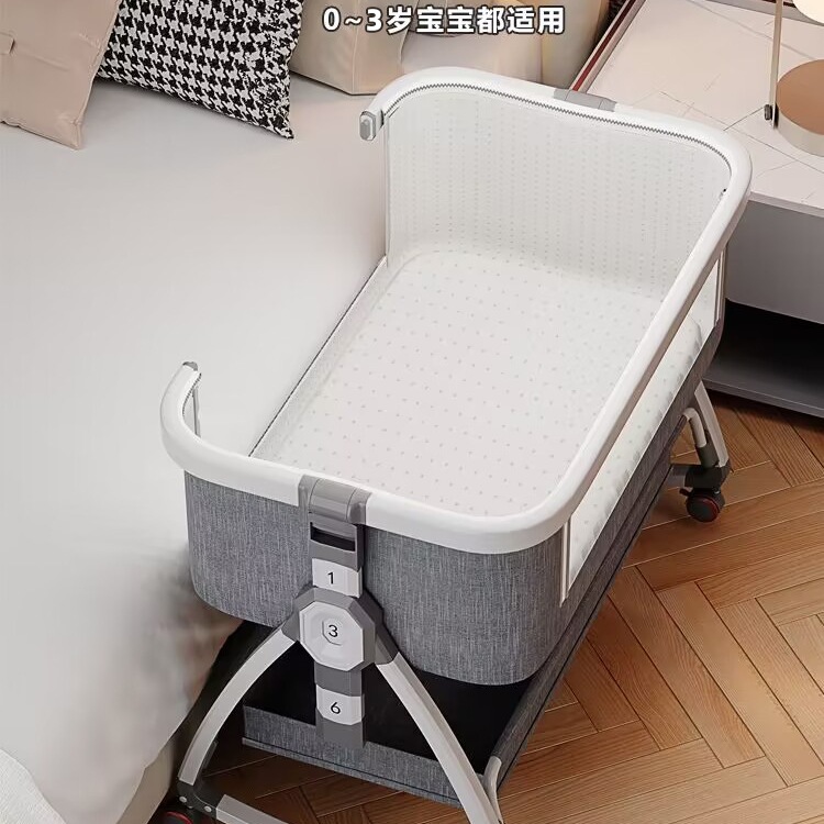Babu Cat Crib Splicing Bed Removable Newborn Multifunctional Foldable Portable Baby Bed Cradle