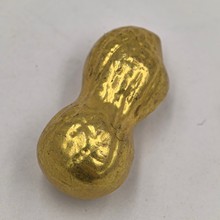 厂家批发仿古合金工艺品镀金金花生黄铜工艺品摆件收藏杂项