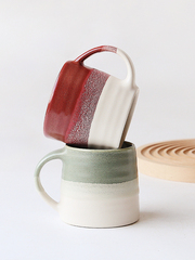 58C1七夕禮物：ins窯變釉馬克杯家用陶瓷水杯可愛杯子情侶對杯伴