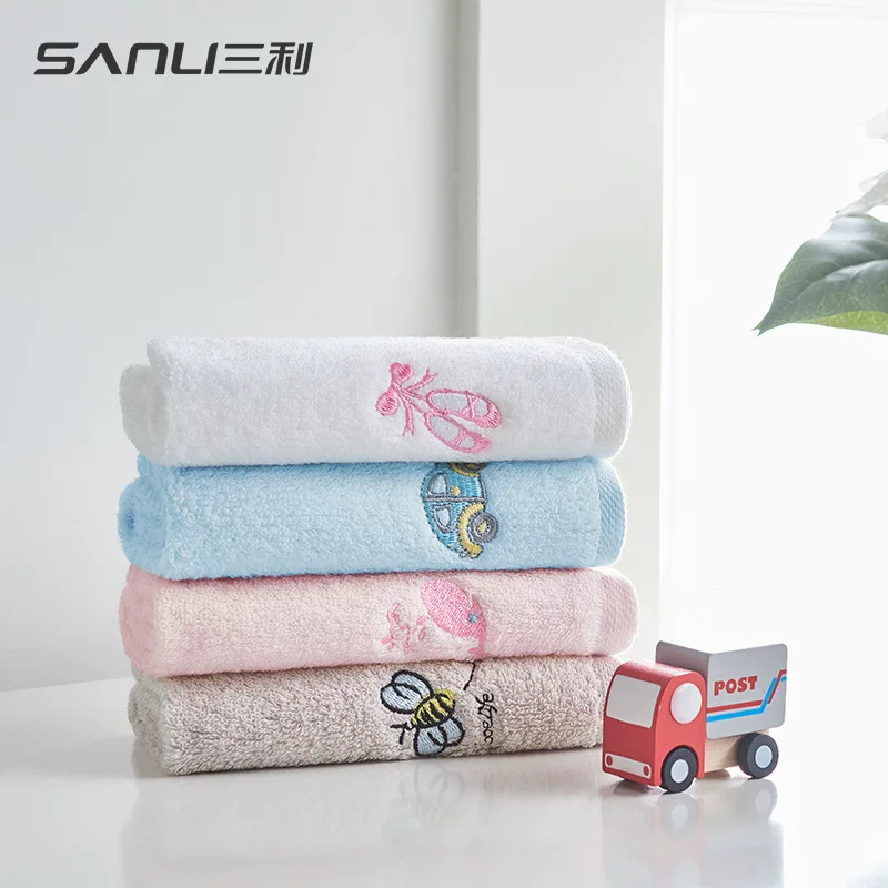 三利 Cotton towel, children's handkerchief for face, Birthday gift
