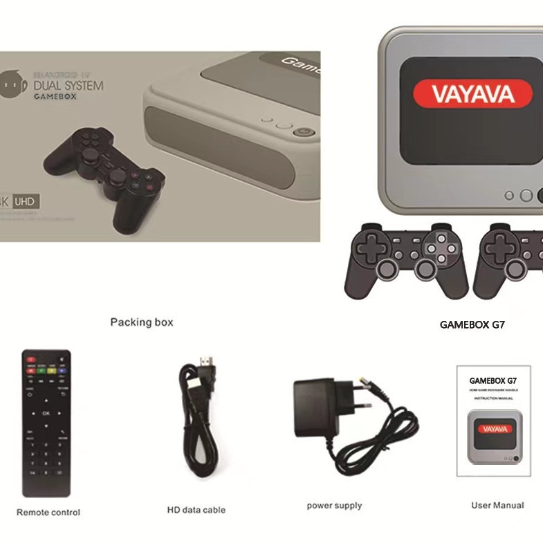 Dual System G7 Game Console Open Source Arcade 3D Set-Top Box Tv Box Psp God of War Ps1