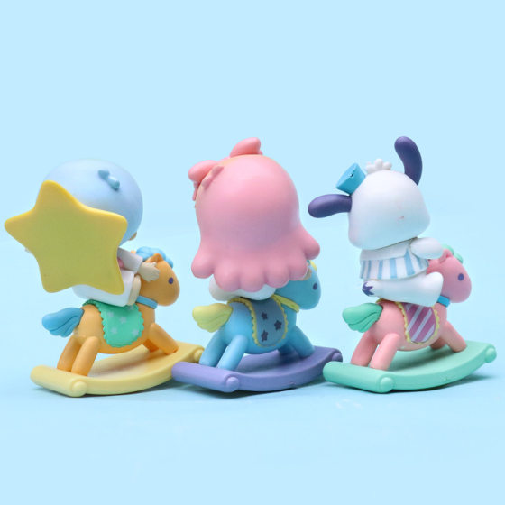Online celebrity New rocking horse series melti Yugui dog coolomi hand-made model desktop decoration girl toy