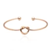 Golden gold bracelet, pink gold