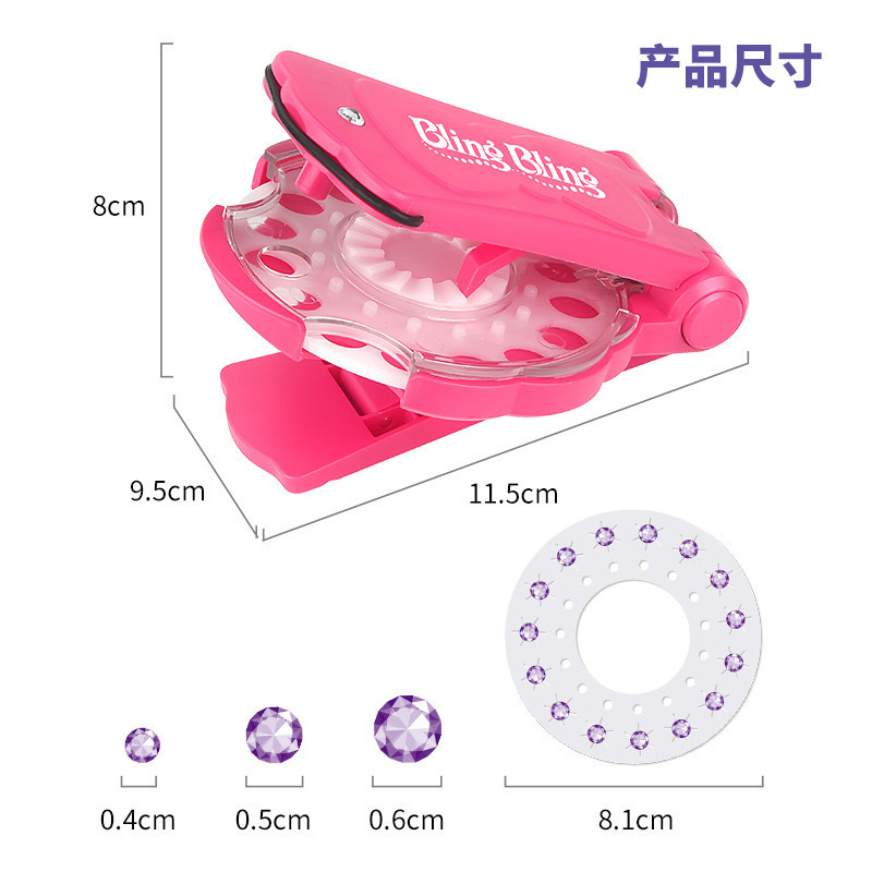 Máquina de Gemas para Cabello de Juguete de Plástico para Niñas