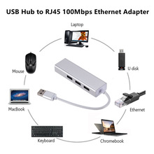 Ethernet 2.0Hub to RJ45 Lan Card 10/100Mbps Ethernet Adapter