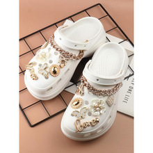 C 73924 White flower heart charms �׻����Ķ���ЬЬ��