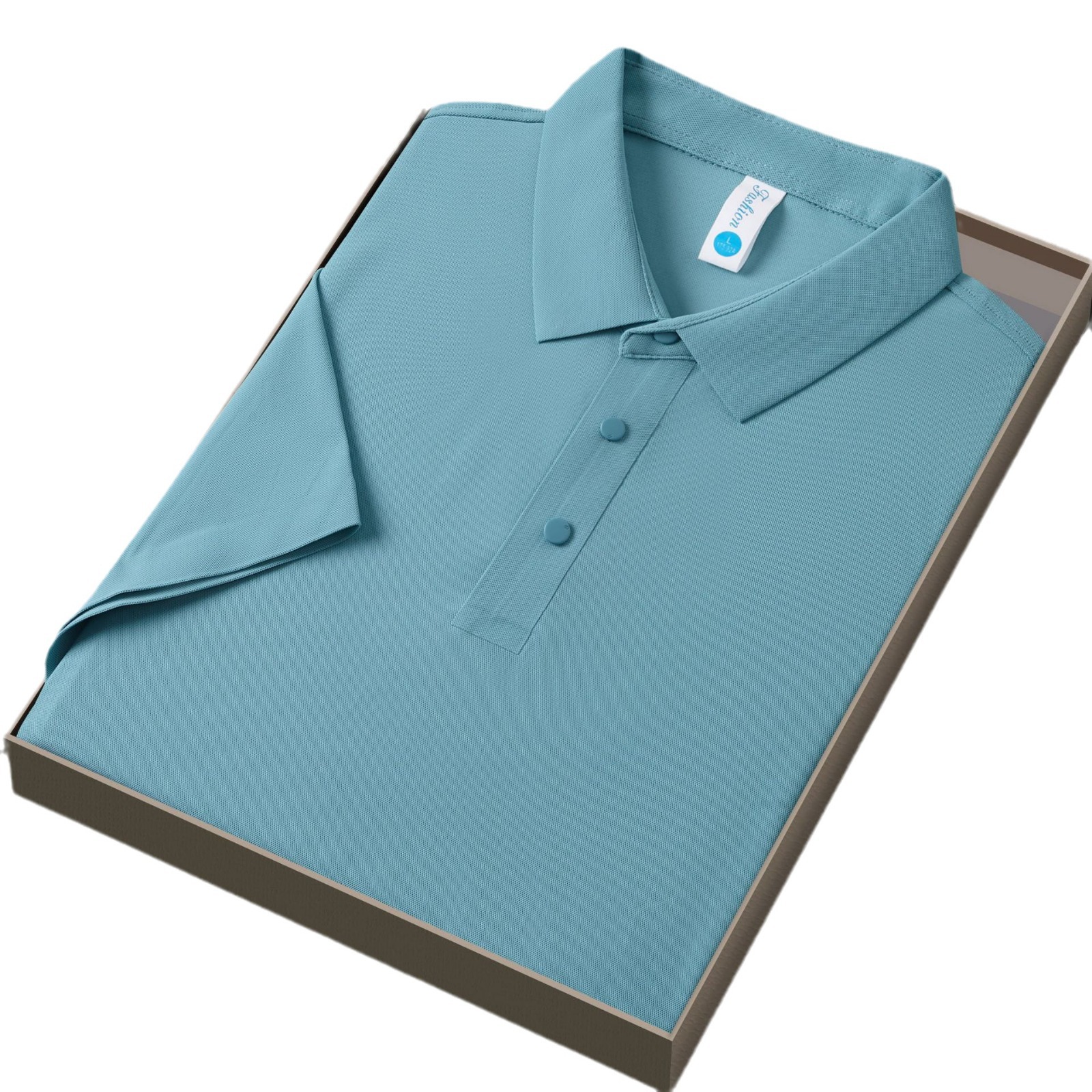 Camisas de primavera y verano para hombres sin marcas de hielo de alta calidad sin calentamiento de negocios de viaje de estilo de puerto de color sólido, secado rápido y alta elasticidad, tendencia po