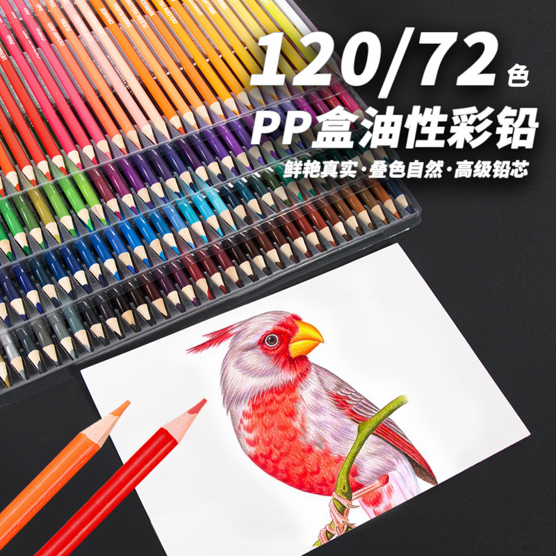 72 color 120 color aceitoso color plomo traje portátil profesional arte estudiante pintado a mano pintura cepillo en stock al por mayor