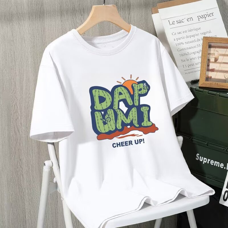 American retro short-sleeve t-shirt for men and women, 2026 summer design, niche chic Hong Kong style base shirt, trendy top American retro short-sleeve t-shirt for men and women, 2026 summer design, niche chic Hong Kong style base shirt, trendy top
