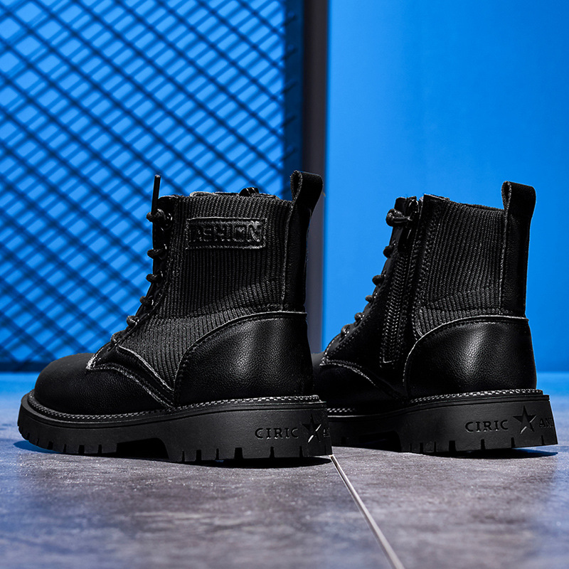 哈比熊品牌2021秋季新款時(shí)尚公主鞋潮流炫酷女童馬丁靴小皮鞋代發(fā)