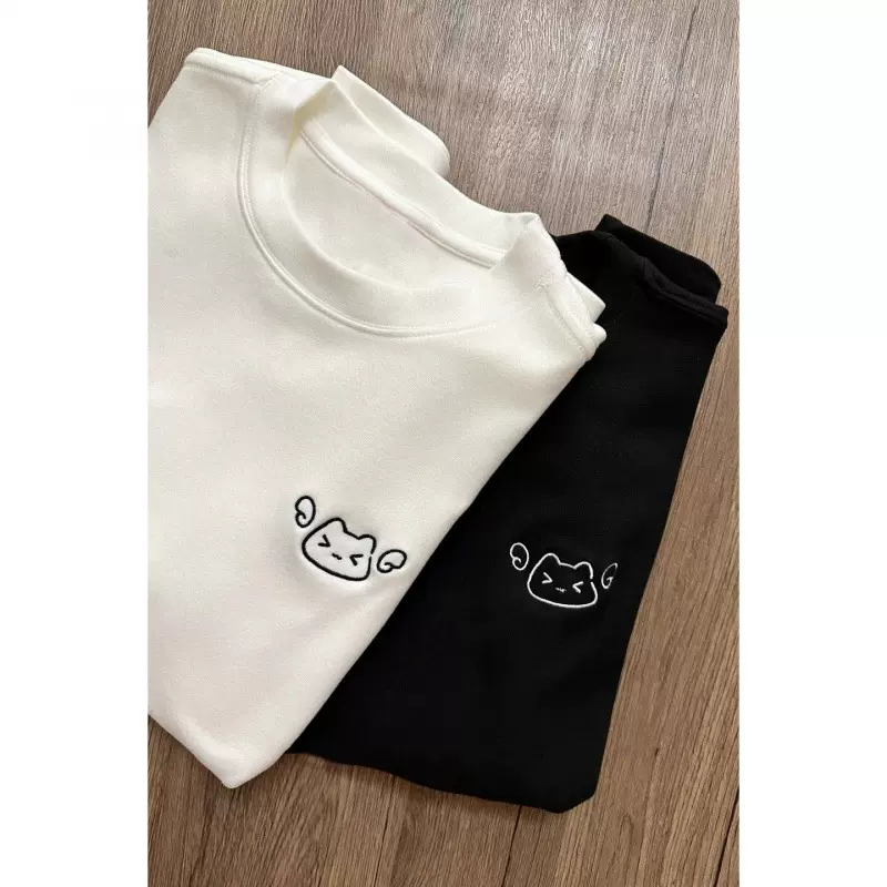 卡通磨毛德绒加厚保暖打底衫女秋冬韩系甜妹宽松内搭长袖T恤上衣