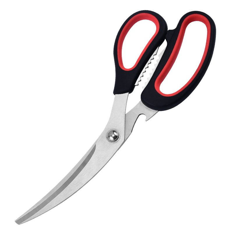 Cuchillo coreano tijeras de cocina tijeras de barbacoa de acero inoxidable coreano tijeras multifuncionales para carne de barbacoa