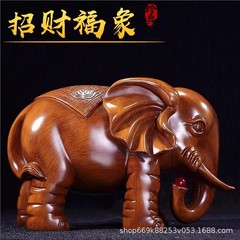 オフィスのデスクトップの招財象は工芸品の新しい中国式の家庭の客間のテレビの酒の箱の対象の装飾品を並べます。