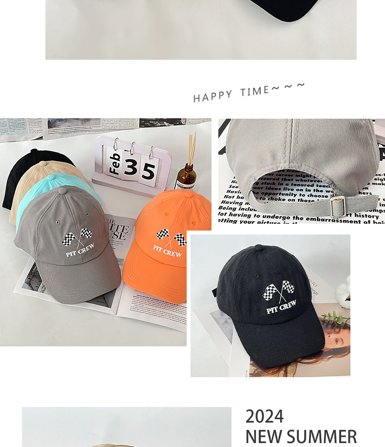 Unisex Baseball Cap With Flag Print Black And White Design_voghion.com