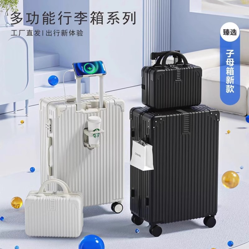 [Fábrica cuidadosamente seleccionada] Maleta trolley de gran capacidad, nueva maleta con contraseña, maleta con contraseña duradera, maleta