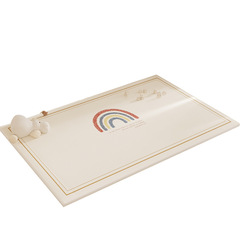 Children's crawling mat, eco-friendly, odorless, waterproof, wash-free PU household sponge thickened baby toddler play mat perimeter crawling mat