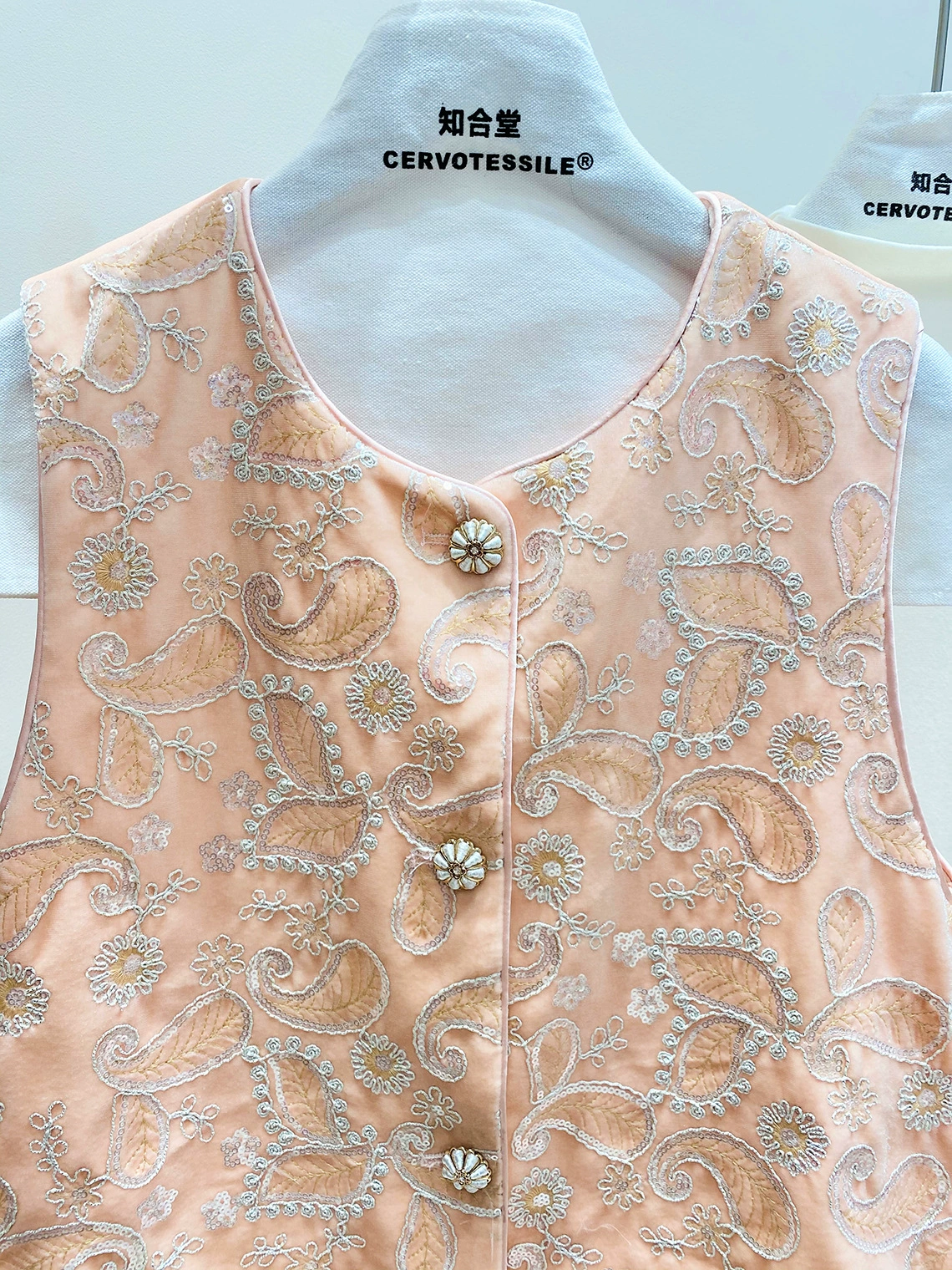 Бархатные ногтевые sequins, демисезонный жилет, китайский стиль, новая коллекция