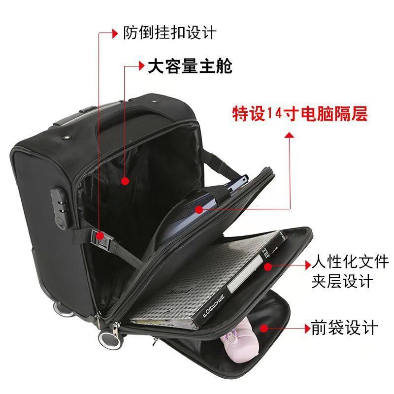 20*30*40 primavera y otoño aviación mini equipaje hombres y mujeres embarque caso ligero contraseña caso trolley caso entrega de una sola pieza