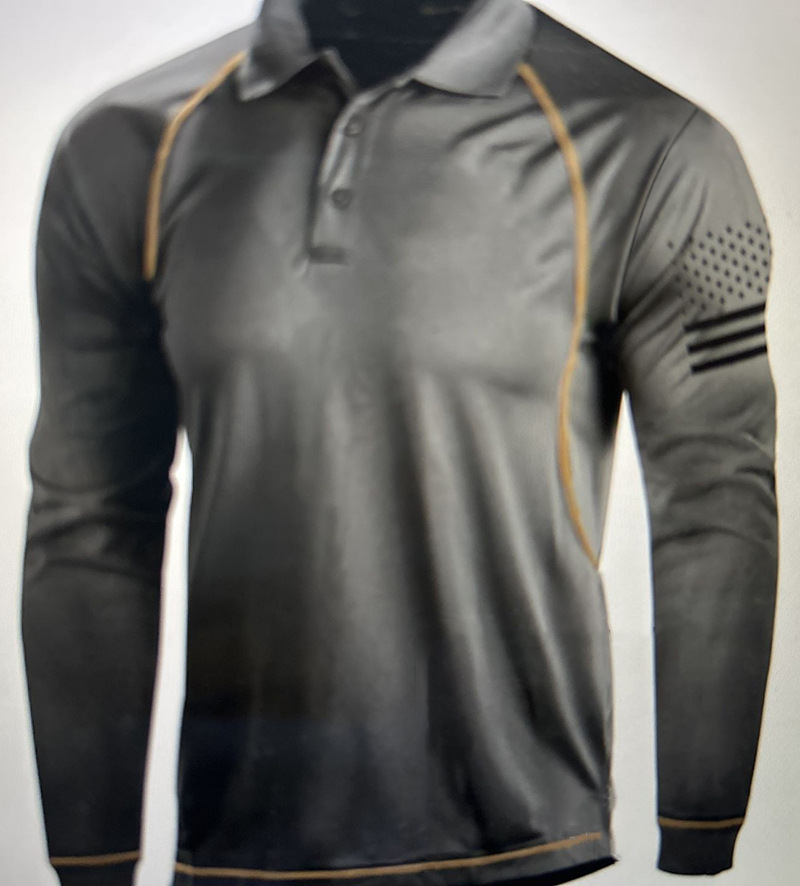 Jersey transfronterizo color a juego casual deportes impresión 3D retro streetwear sudadera camisa de manga larga Comercio exterior ropa de hombre