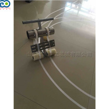手扶式塑胶球场贴带机 地下车库车位贴边机 美纹纸球场转弯划线机