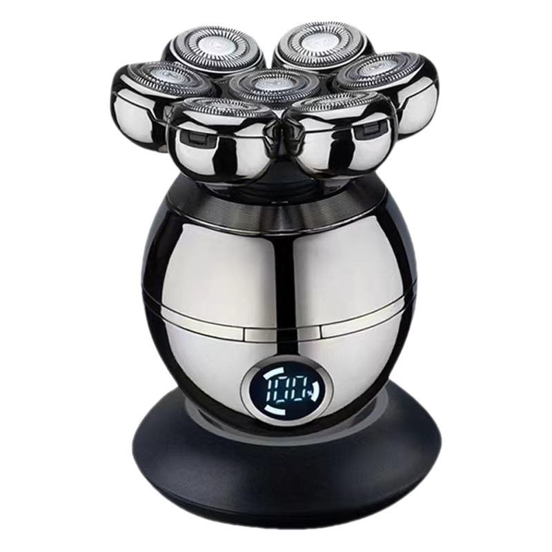 7 cortador de cabeza Afeitadora eléctrica recargable maquinilla de afeitar de los hombres profesional cortadora de pelo multifuncional máquina de afeitar