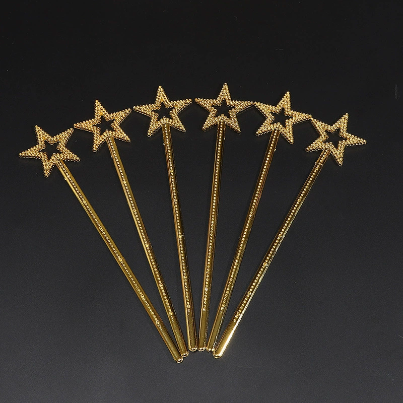 Пентаграмма Волшебная палочка Ангел звезды Шесть Один Детский день сценические костюмы реквизит Принцесса скипетр