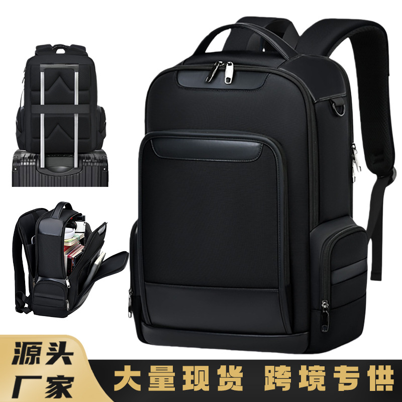 Moda estereoscópica de 16 pulgadas bolsas de computadora viajes de negocios Oxford tejido simple mochila multifuncional mochila de estudiantes de viajes