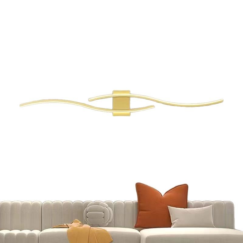 Nueva lámpara de pared de lujo minimalista lámpara de cabezal de cama de dormitorio simple sala de estar fondo pared pasillo lámpara de pasillo