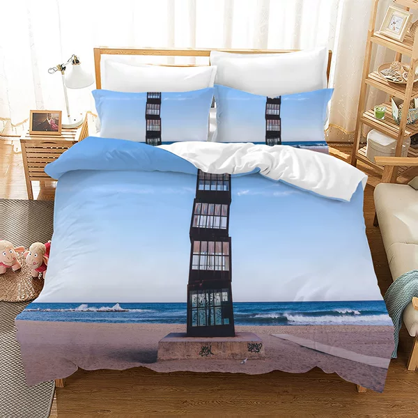 Laitu can set cross-border foreign trade 3D digital printing three-piece set 3D quilt cover Amazon bedding system