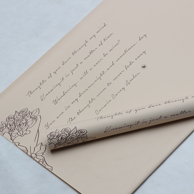 Huaxi romántico francés Cynthia papel de embalaje de flores impresión impermeable flor florista DiDi material al por mayor