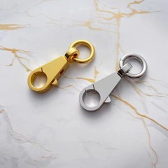 Diyステンレスの手作りの革製品の金属h家のカバンの金属の部品のケリーは犬のボタンの肩のバックルを掛けます。