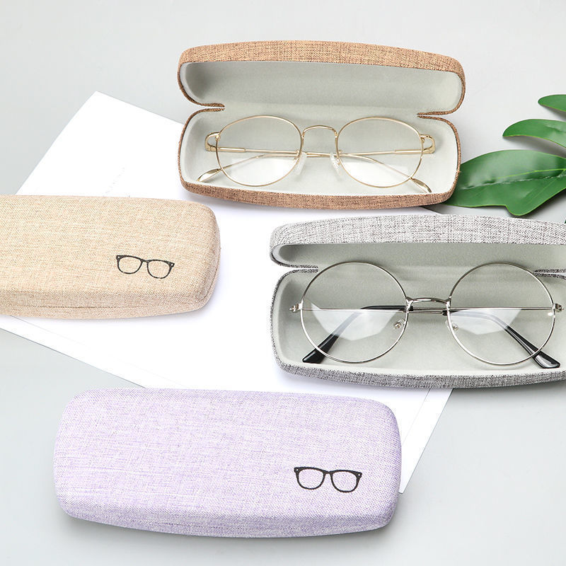 Cartoon Shuttle Eyeglass Case Customization, Enlarged Linen Children's Myopia Eyeglass Case with Logo Printing, Metal Eyeglass Case