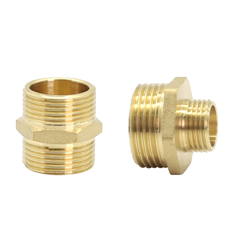 Four-Point Equal Diameter Pair Wire All-Copper Joint Pipe Fittings Double Outer Wire 6-Point to 4-Point Variable Diameter Pair Wire Plumbing Brass Accessories