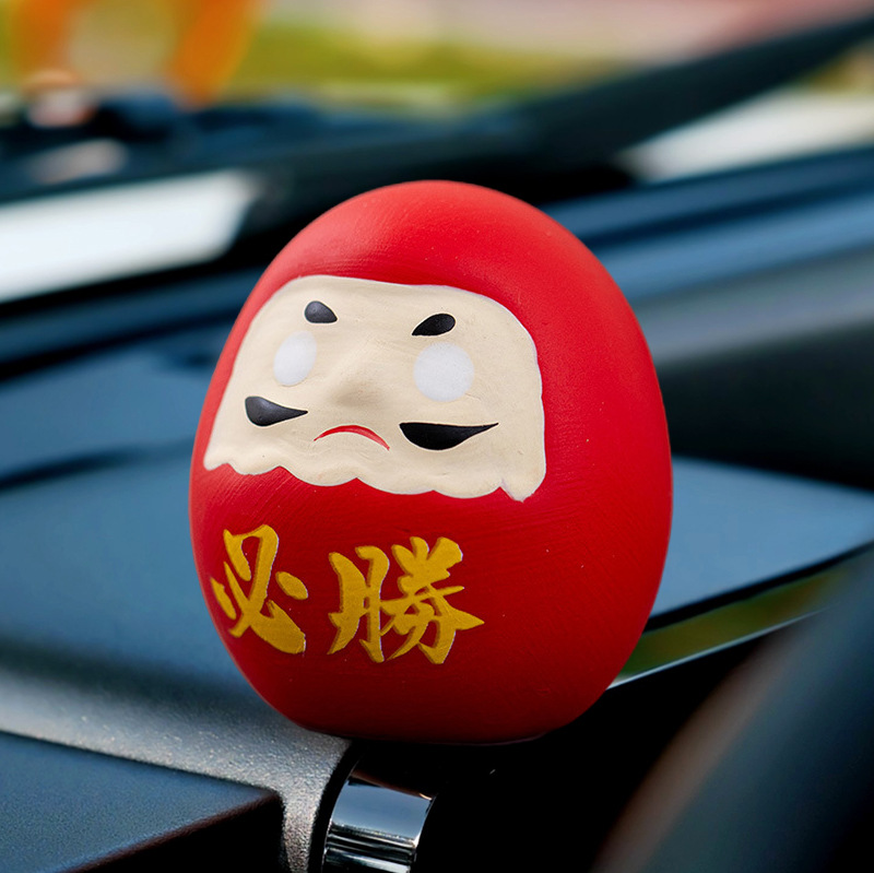 絵画ダルマ ハードカバー 日本の浅草の祝福と願いの小さなダルマの装飾品 車のインテリアのマスコット