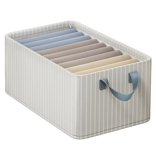 Clothing storage box, household pants wardrobe organization artifact, Oxford cloth dormitory storage box, large capacity clothes basket