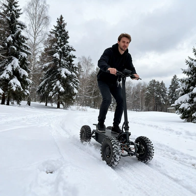 15inch Four-Wheel Drive Electric All-Terrain Qatlanan elektrik skuterlər