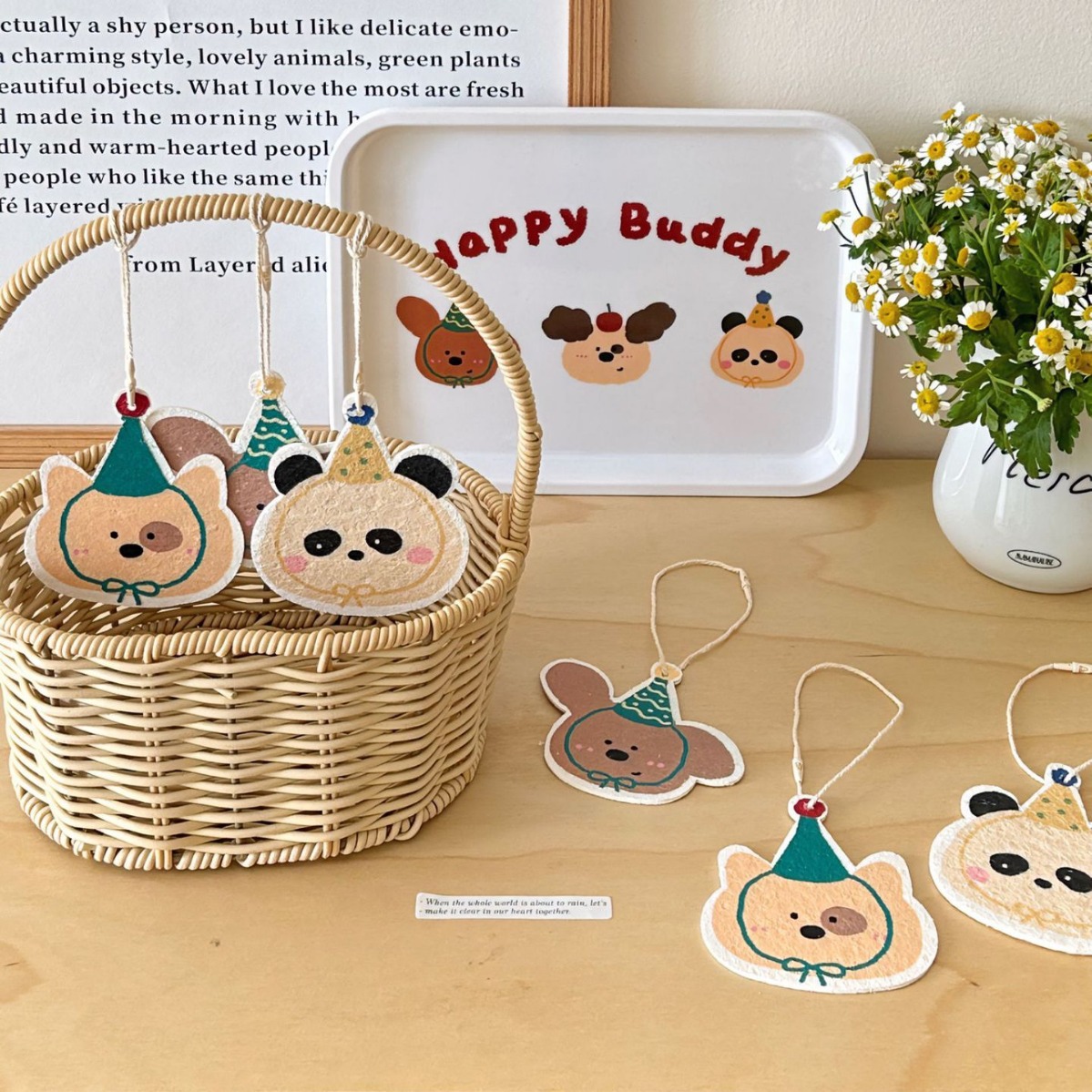 Chef Lele ins cute natural wood pulp cotton rag dish washing pot wiping artifact copyright products are respectful!