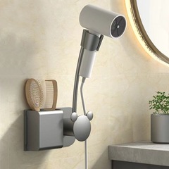 Laziness hair dryer stand hands-free rotating frees hands hair dryer holder wall-mounted no-drill