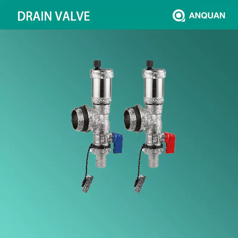 地暖配件自动排气阀末端尾件放气泄水阀一寸分水器放水阀排气阀