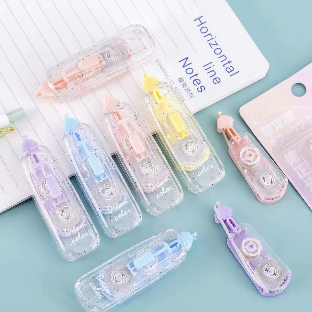 Пресс-Корректирующая лента сменная Core Четырехцветная Корректирующая лента без звука Студенческая компактная портативная Корректирующая лента оптовая продажа с фабрики