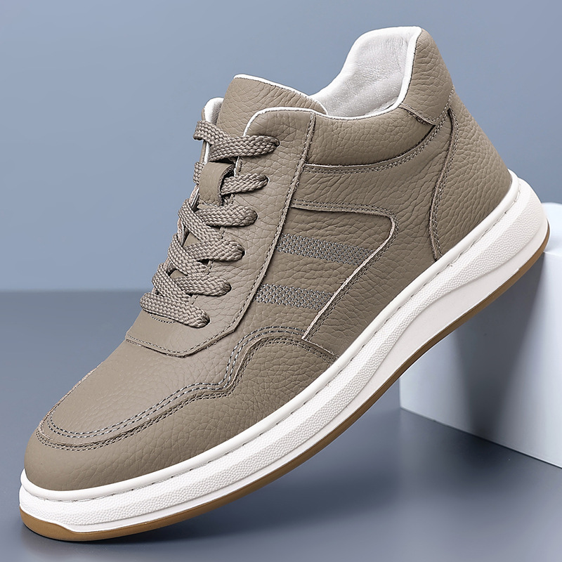 Top invierno de piel de vaca zapatos de algodón de hombre zapatos cálidos casuales de cuero y terciopelo zapatos blancos de hombre zapatos de hombre zapatos de hombre