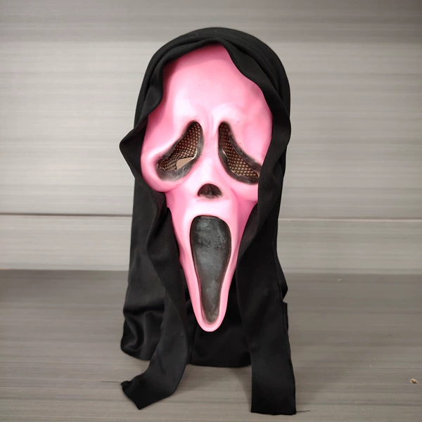 Pink screaming ghost